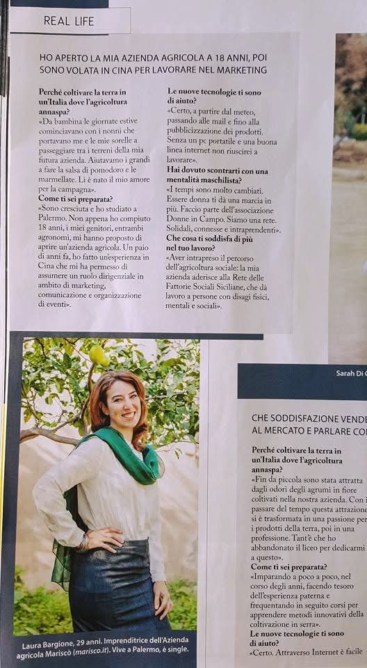 Rassegna stampa — Real Life (intervista Laura Bargione)